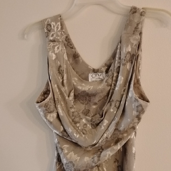 CDC Dresses & Skirts - Floral Draped Sleeveless Top